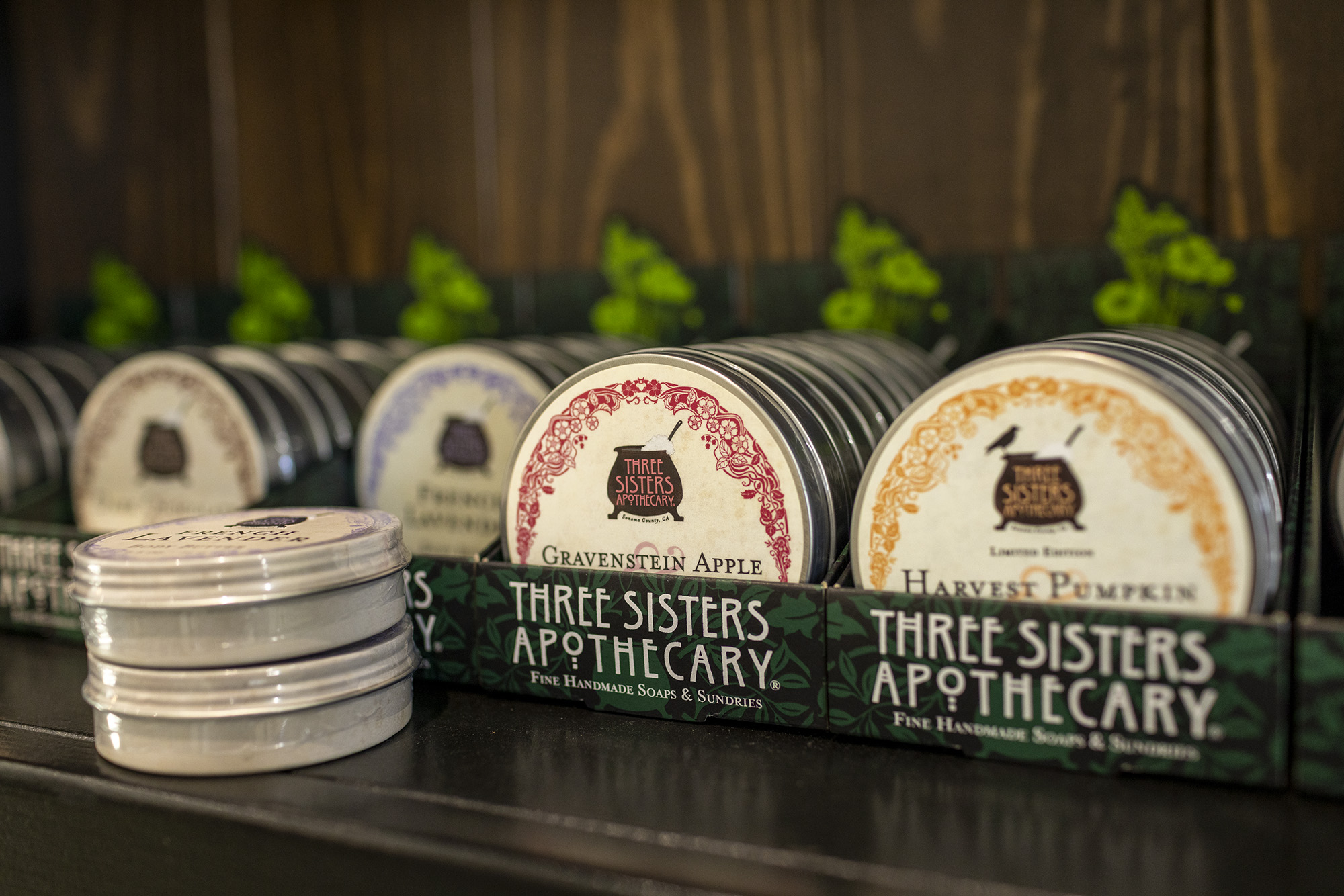 Three Sisters Apothecary body butters; Gravenstein Apple and Harvest Pumpkin.